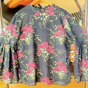LOFT Outlet Floral Blouse